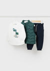 Mayoral Baby Boy 3 Piece Set, Jade Green