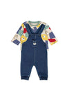 Mayoral Baby Boy Top and Dungaree Set, Multi