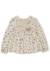 Mayoral Baby Girl Floral Long Sleeve Blouse, Cream & Blue