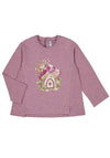 Mayoral Baby Girl Long Sleeve Mushroom Top, Purple