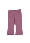 Mayoral Baby Girl Ribbed Flared Pant, Purple