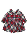 Mayoral Baby Girl Plaid Long Sleeve Dress, Red