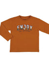 Mayoral Boy Enjoy The Outdoors Long Sleeve Top, Saffron