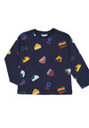 Mayoral Boy Go Outside Long Sleeve Top, Navy