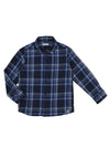 Mayoral Mini Boy Long Sleeve Check Shirt, Blue