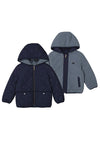 Mayoral Mini Boy Reversible Quilted Coat, Navy