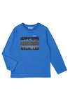 Mayoral Mini Boy Snowy Peaks Long Sleeve Top, Blue