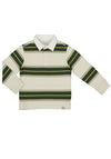 Mayoral Mini Boy Long Sleeve Stripe Polo, Green