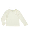 Mayoral Mini Girl Long Sleeve Dot Top, Cream