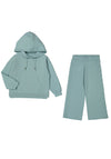 Mayoral Mini Girl Knit Hoodie and Pant Set, Green