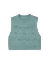 Mayoral Mini Girl Knit Sleeveless Vest, Green