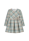 Mayoral Mini Girl Plaid Long Sleeve Dress, Jade Green