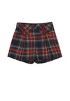 Mayoral Mini Girl Plaid Short, Red