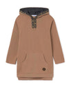 Mayoral Older Girl Hooded Jumper Dress, Tan