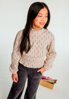 Mayoral Older Girl Long Sleeve Print Blouse, Beige