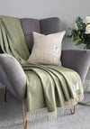 McNutt of Donegal Supersoft Fern Herringbone Throw