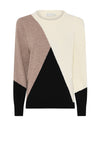 Micha Colour Block Cosy Knit Jumper, Neutral