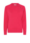 Micha Studded Basic Knit Jumper, Pink