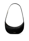 Michael Kors Avra Leather Cresent Shoulder Bag, Black