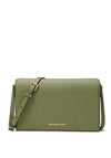 MICHAEL Michael Kors Jet Set Pebbled Leather Crossbody Bag, Olive