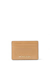 Michael Kors Jet Set Pebbled Leather Card Holder, Camel