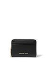 Michael Kors Pebbled Leather Zip Around Wallet, Black