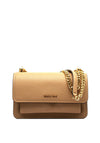 MICHAEL Michael Kors Claire Pebbled Leather Crossbody Bag, Camel