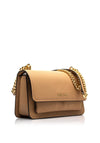 MICHAEL Michael Kors Claire Pebbled Leather Crossbody Bag, Camel