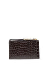 MICHAEL Michael Kors Empire Crocodile Embossed Card Holder, Brown