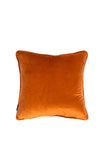 The Home Studio Abstract Feather Cushion 45x45cm, Copper Multi