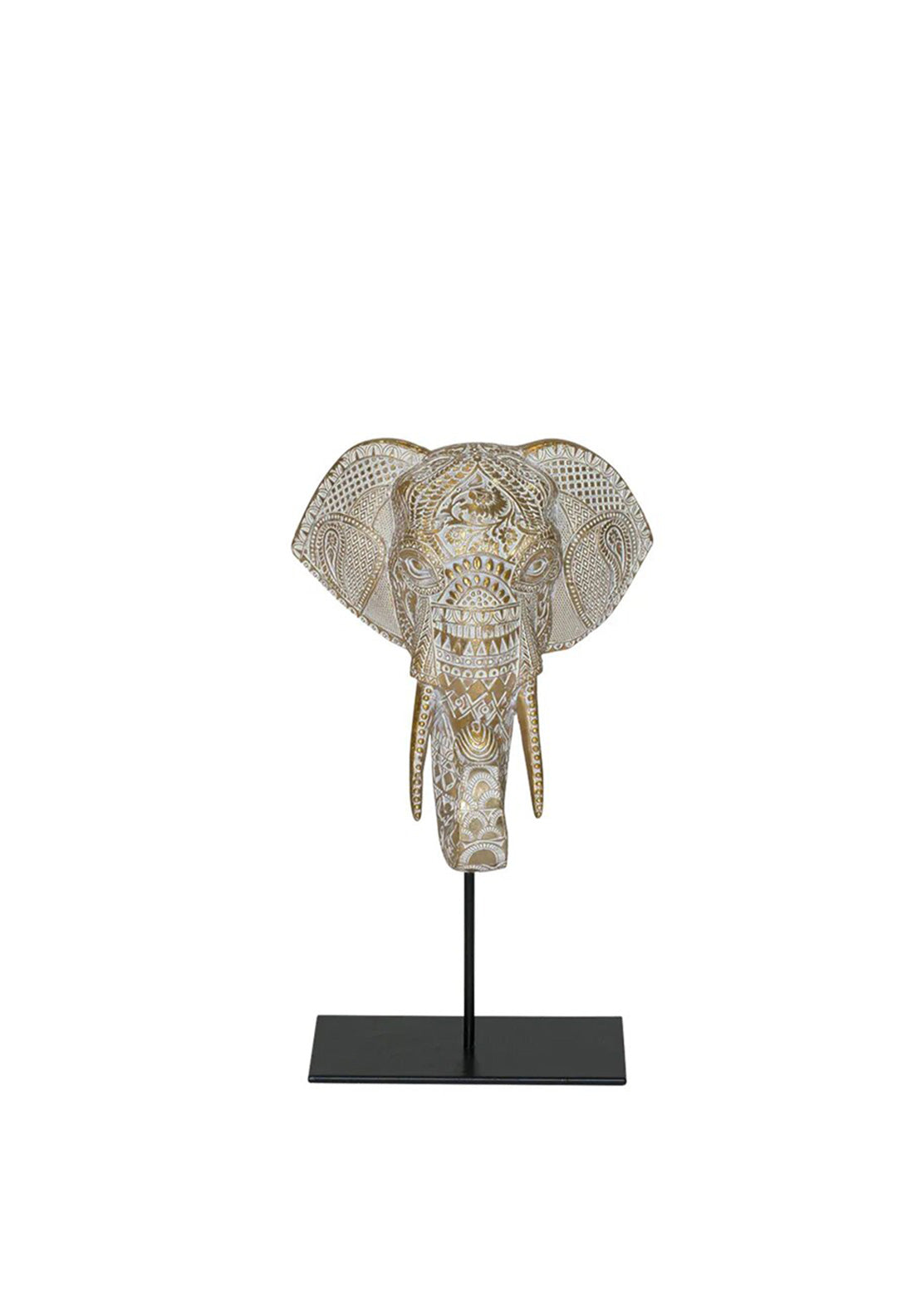 Mindy Brownes Small Elephant Head Ornament, Gold - McElhinneys