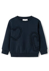 Name It Kid Mini Girl Nala Long Sleeve Sweater, Dark Sapphire