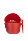 The Home Studio Nesting Mixing Bowl & Colander, Red