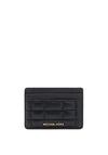 MICHAEL Michael Kors Quilted Logo Card Holder, Black