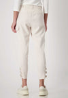 Monari Cargo Buckle Detail Trousers, Cream