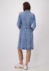 Monari Denim Belted Trench Coat, Blue