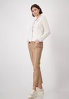 Monari Knit Hooded Cardigan, Light Beige