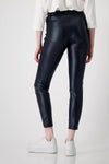 Monari Metallic Skinny Fit Trousers, Navy