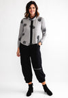 My Soul Print Pattern Top, Grey & Black