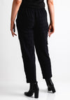 My Soul Grid Zip Detail Cropped Trousers, Black