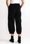 My Soul Embossed Check Trousers, Black