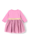 Name It Baby Girl Otul Long Sleeve Dress, Mauve Orchid