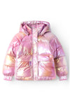 Name It Kid Girl Malan Foil Puffer Jacket, Moonlite Mauve