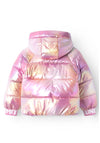 Name It Kid Girl Malan Foil Puffer Jacket, Moonlite Mauve