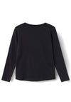 Name It Kid Girl Violet Long Sleeve Loose Top, Black