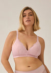 Naturana Lace Soft Non Wired Bra, Pink Rose