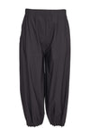 Naya Pin Tuck Hem Cropped Trousers, Black