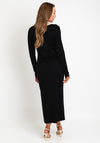 Naya Basic Long Sleeve Maxi Jersey Dress, Black