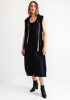 Naya Contrast Panel Waistcoat, Black Multi