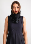 Naya Padded Zip Neck Warmer, Black